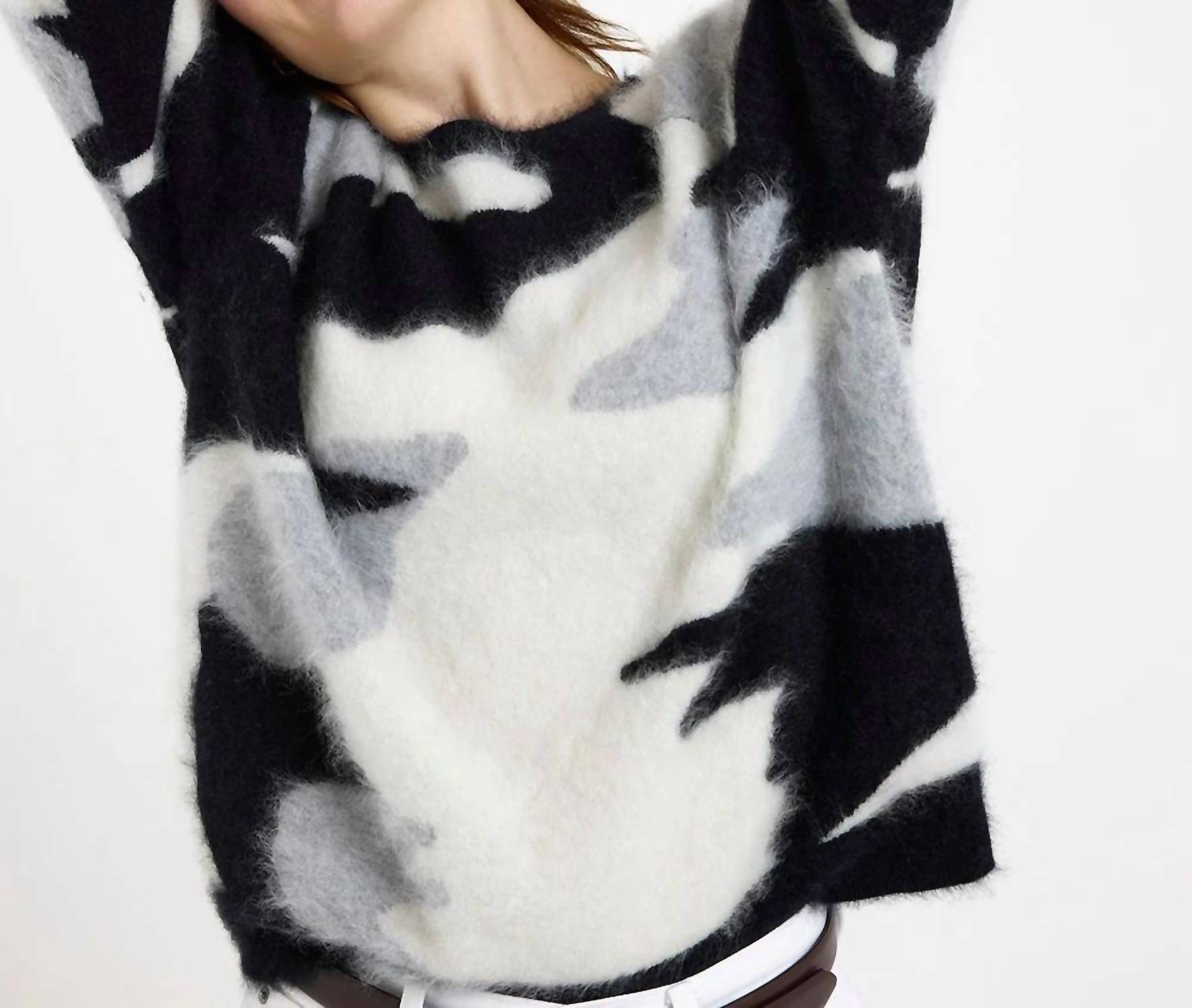 Brodie Cashmere - Brushed Camo Sweater