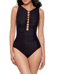 Miraclesuit - Underwired Ladder Beaded One-piece Swimsuit