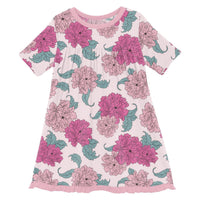 Kickee - Girl's Classic Short Sleeve Swing Dress