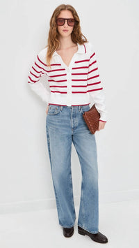 Splendid - Nicolette Striped Polo Sweater