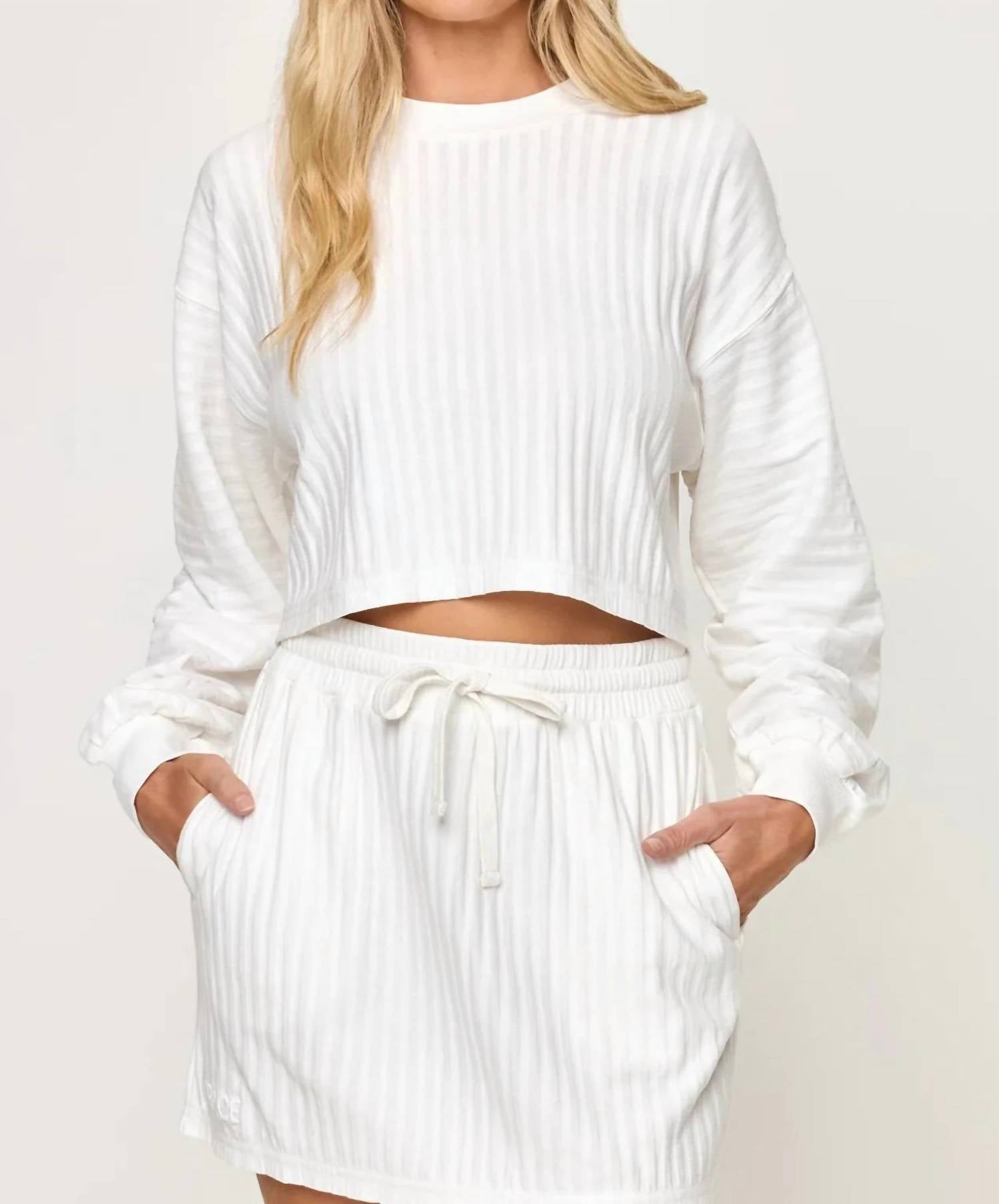 L*Space - Half Court Pullover And Mini Skirt Set