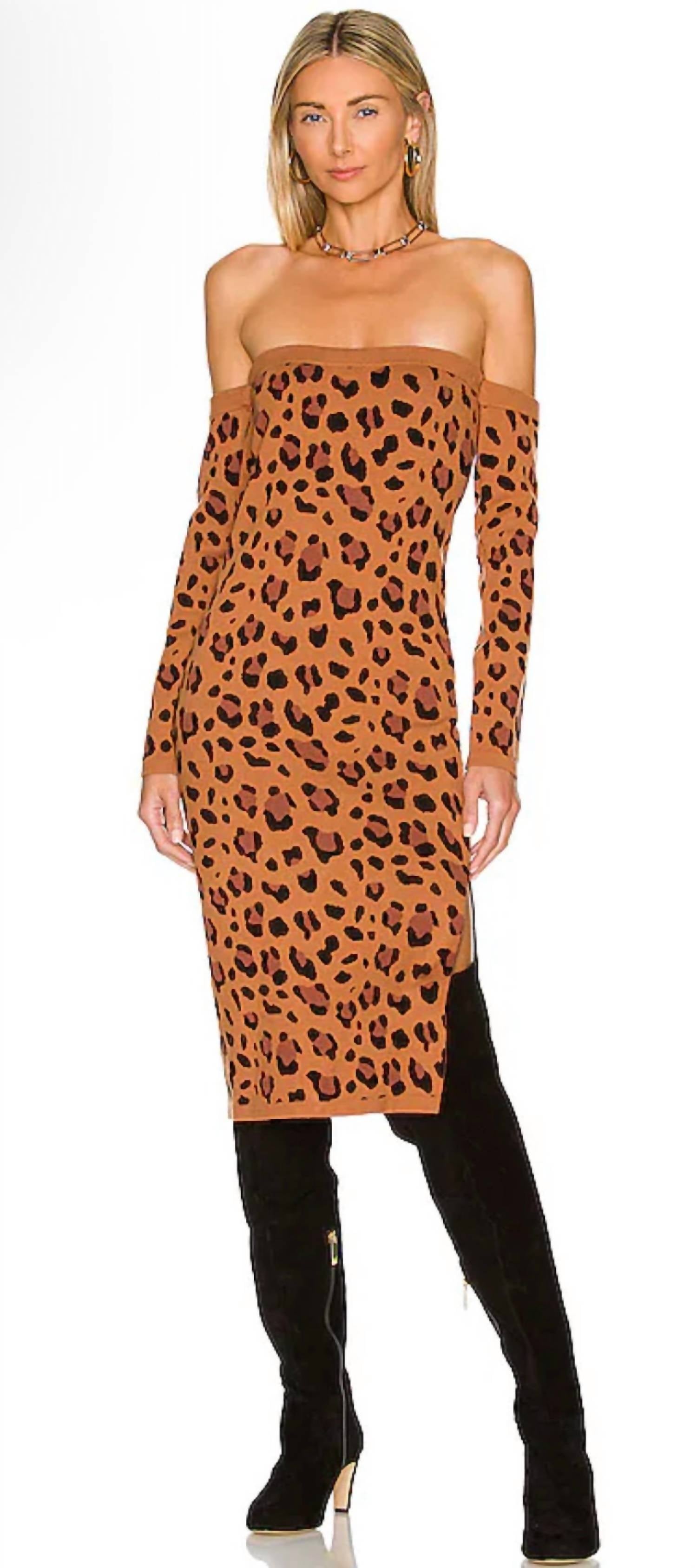 L'Agence - Women's Felicia Off The Shoulder Knit Dress