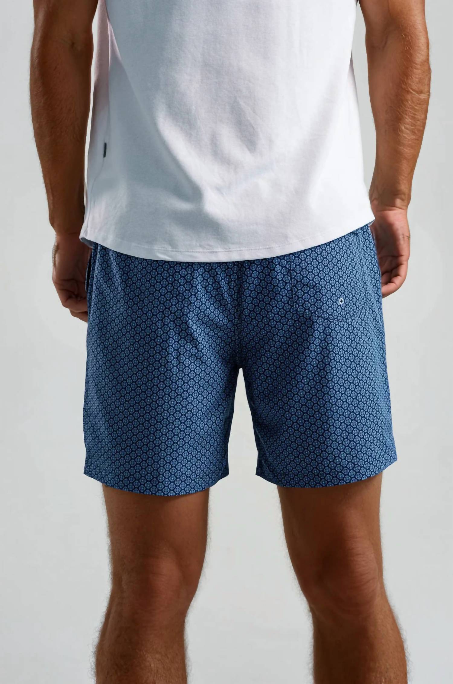 Stone Rose - Men's Printed Medallion Geo Swim Short