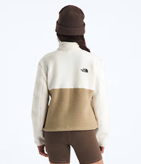 THE NORTH FACE Yumiori Quarter Zip Jacket in khaki stone white dune utility brown - women's top - alternate view