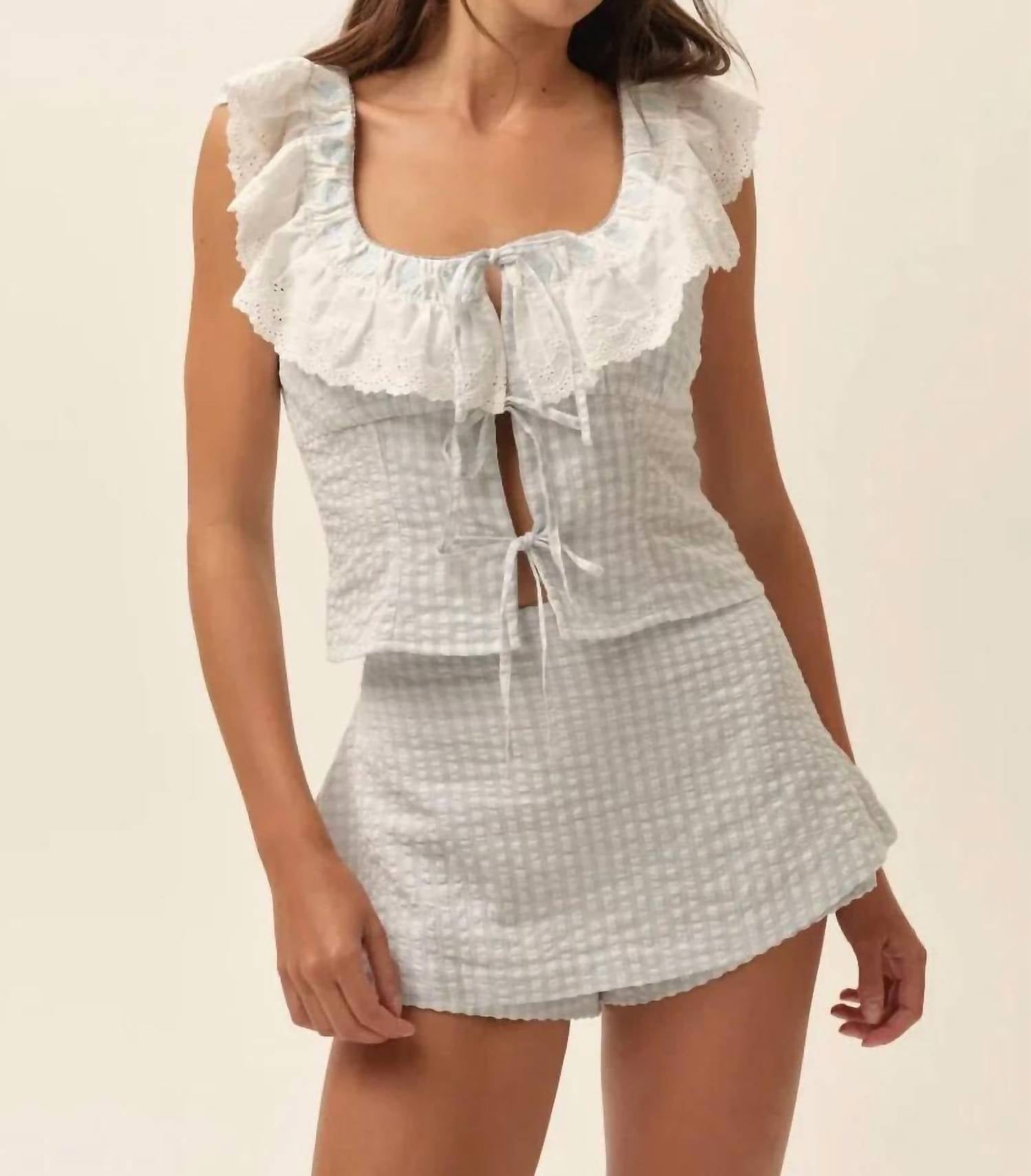 For Love & Lemons - Women's Bradford Gingham Top