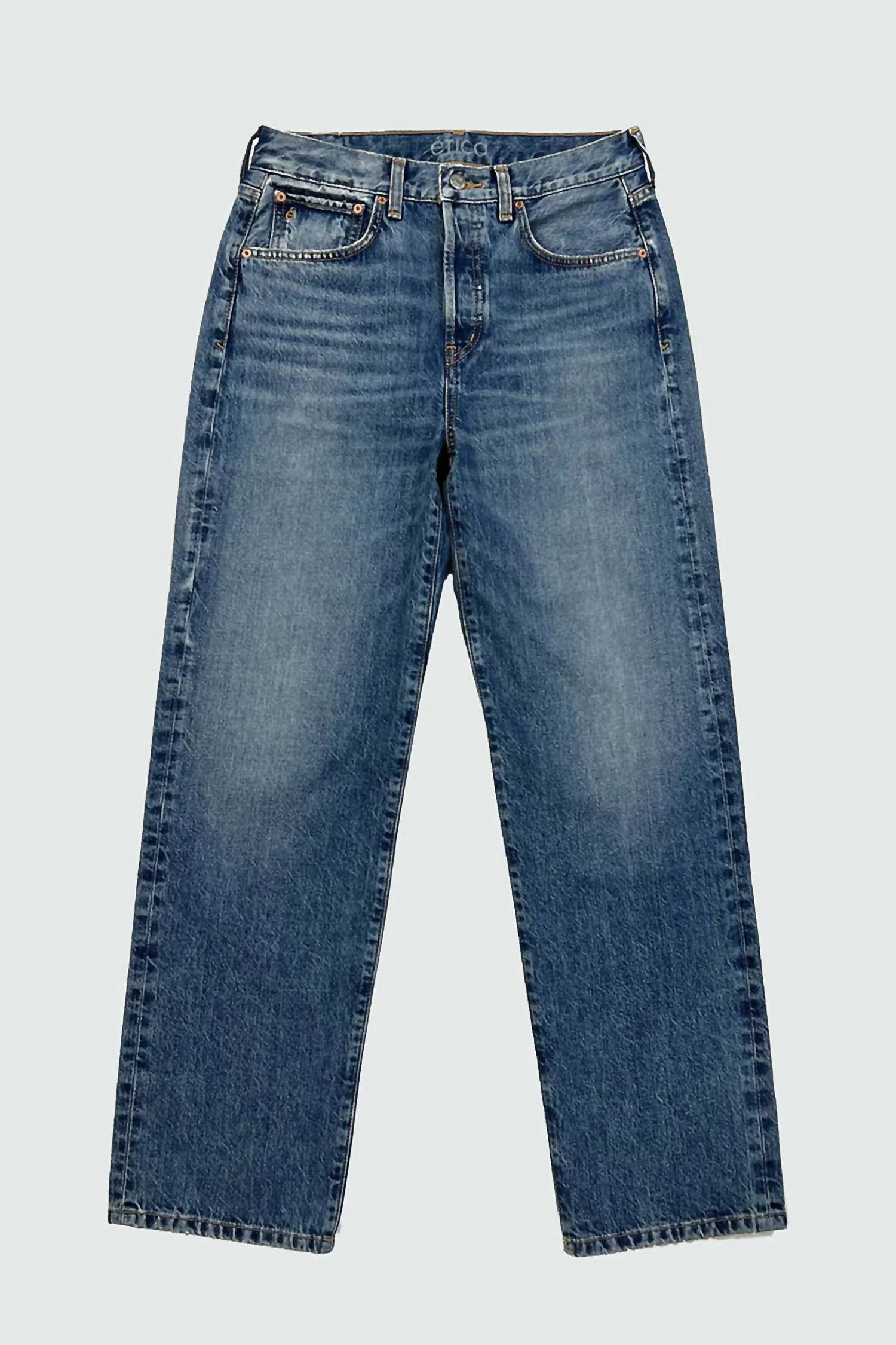 ETICA Altin Straight Loose Fit Jeans in blue - women's jeans - view 4