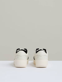 Reiss Women's Ruth Platform Trainer Sneakers in black white - women's sneaker - alternate view