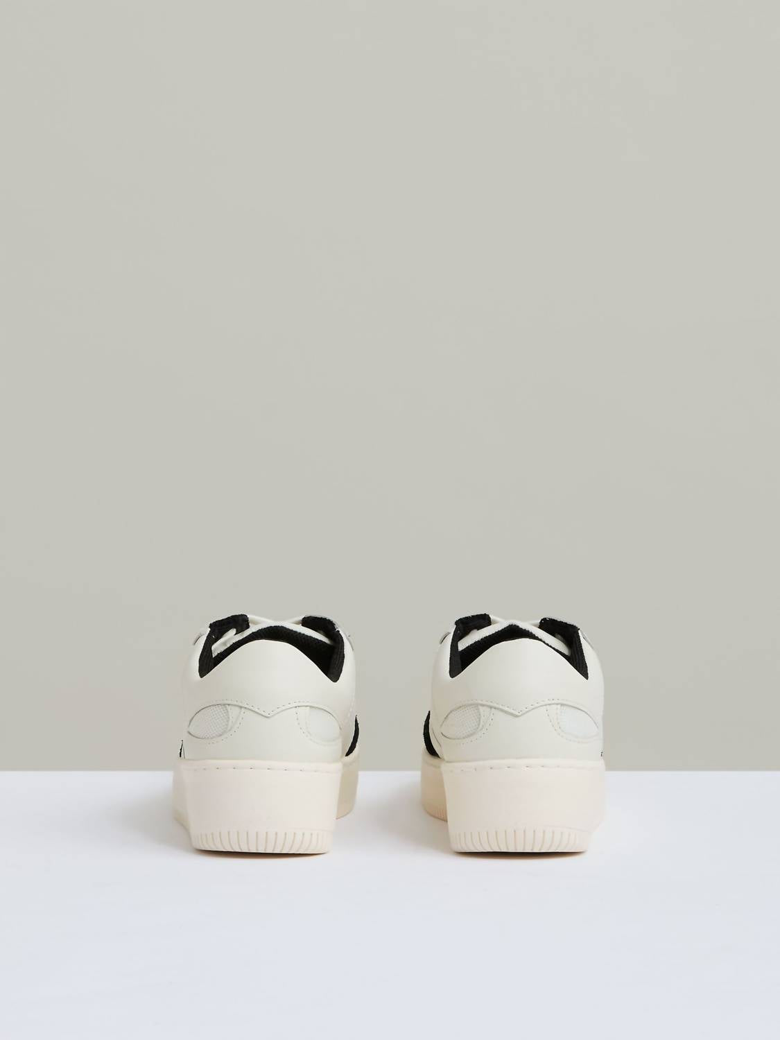 Reiss Women's Ruth Platform Trainer Sneakers in black white - women's sneaker - alternate view