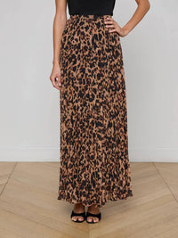 L'Agence - Torin Pleated Maxi Skirt