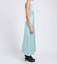 Proenza Schouler White Label Isabelle Sleeveless Midi Dress in sea glass - women's dress - alternate view