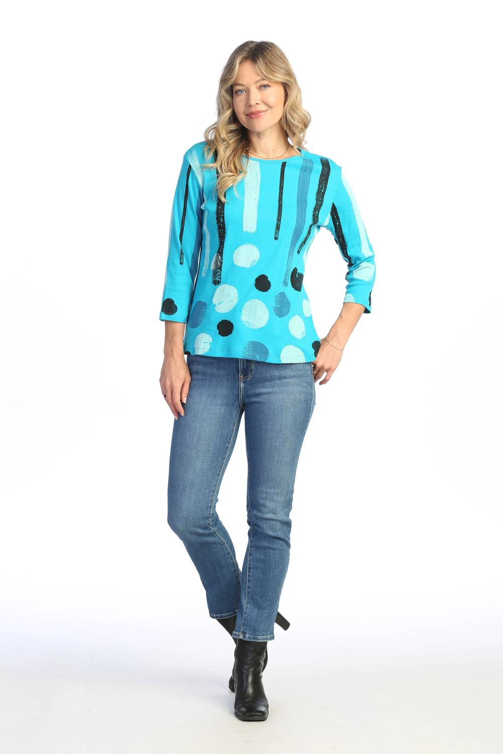 Jess & Jane - Printed Cotton Top