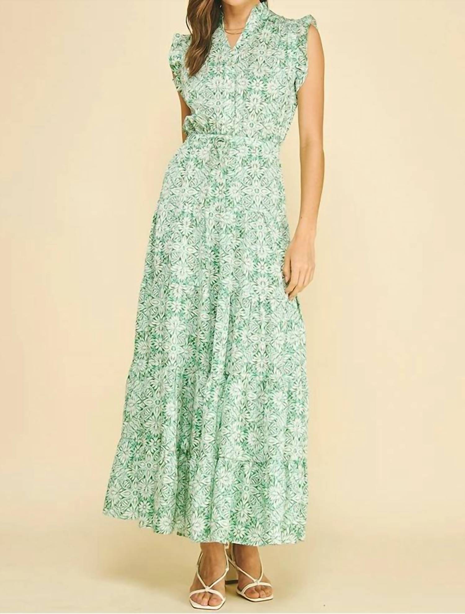 Pinch - Floral Print Tiered Maxi Dress