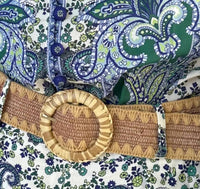 Sundayup - Stacy Printed Long Sleeve And Shorts With Belt Set