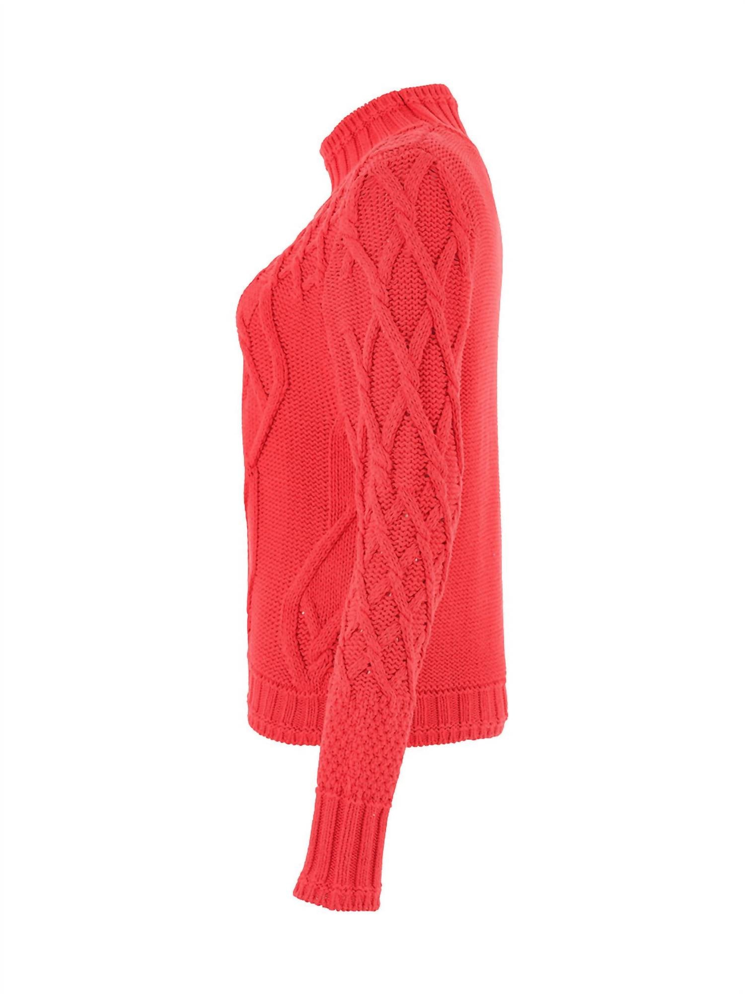 Dolcezza - Women's Cable Knit Sweater