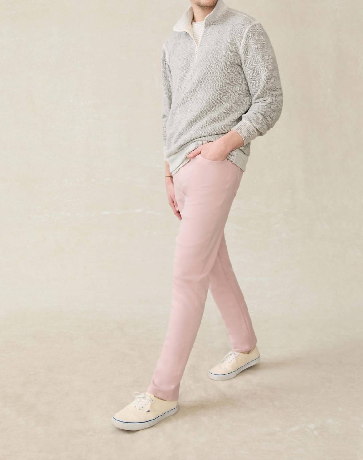 Faherty - Stretch Terry 5-pocket Pants