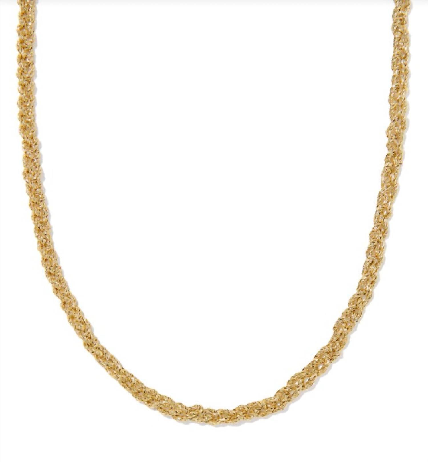 Kendra Scott Women's Gabriella Braided Chain Necklace in gold - women's jewelry