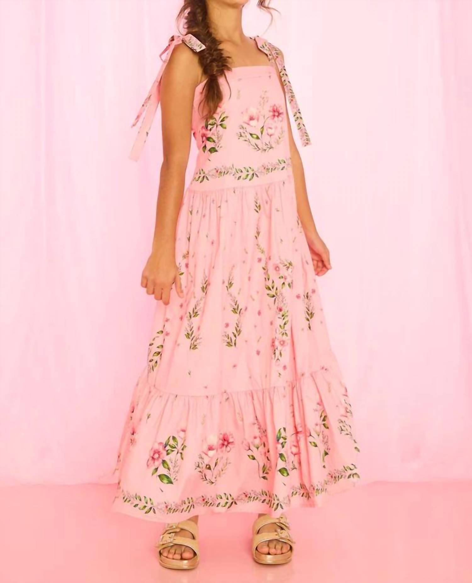 Marlo - Girl's Melany Tiered Maxed Dress