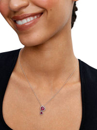 Pandora - Halo Hearts Pendant Necklace