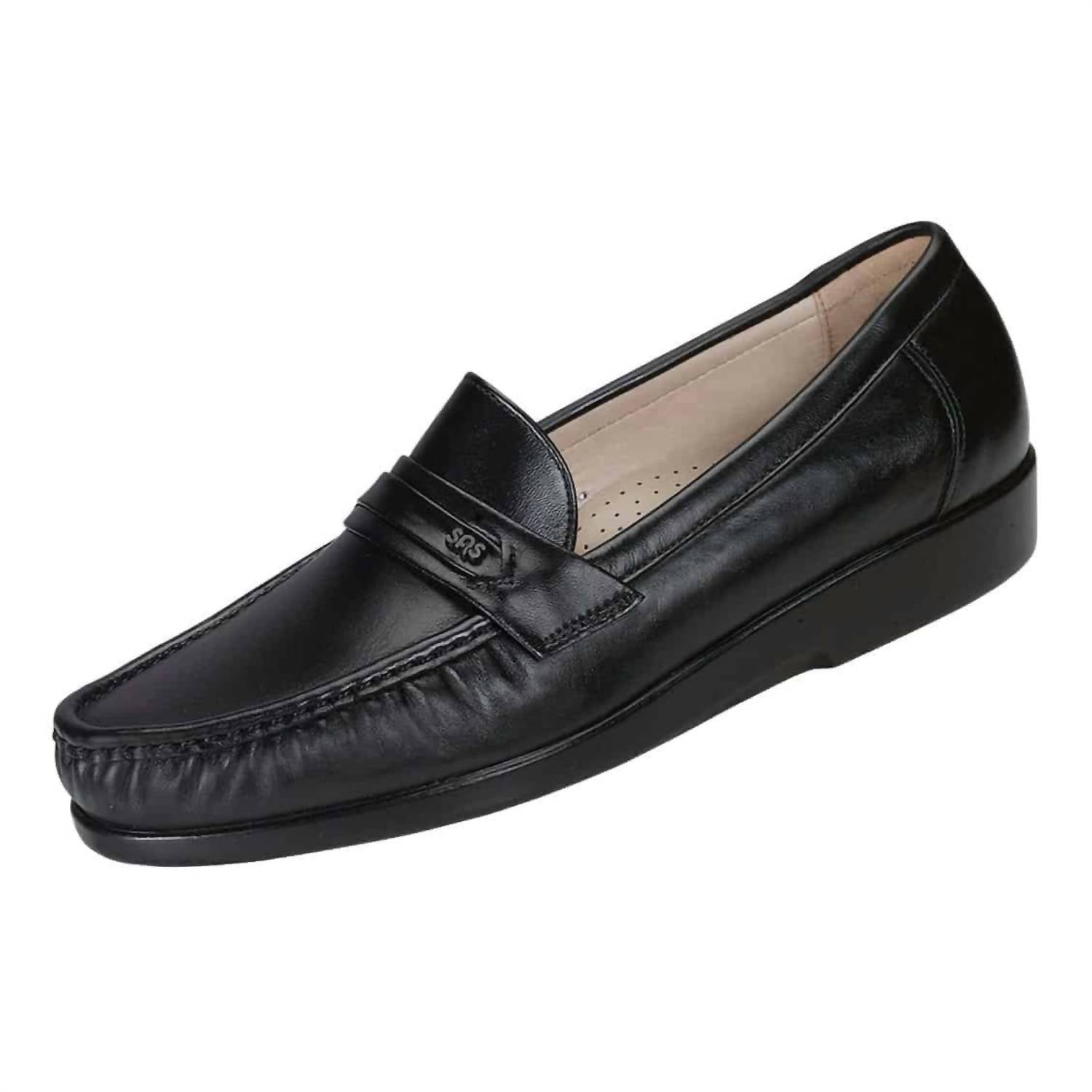 SAS Men's Ace Slip On Loafer in black 1 - men's loafer - alternate view
