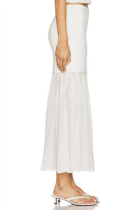 A.L.C. Hayden Maxi Skirt in pearl - women's skirt - alternate view