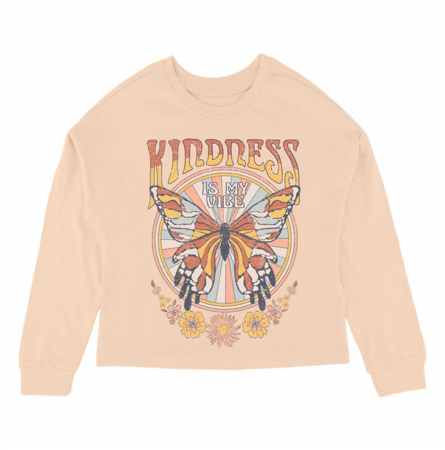 Tiny Whales - Kind Vibes Oversized Long Sleeve Tee