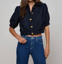 L'Agence - Women's Cove Crop Short Sleeve Jacket