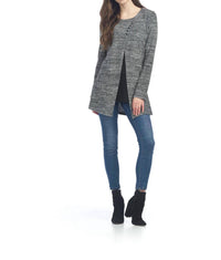 Papillon - Layered Long Sleeve Tunic With Button Detail