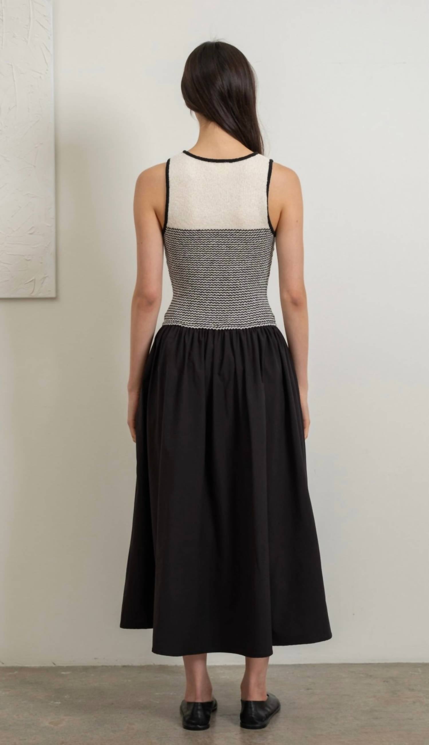 Heyson - Two-tone Woven Midi Dress