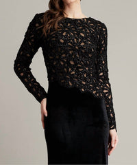 Tadashi Shoji - Sinnott Chenille Embroidered Gown
