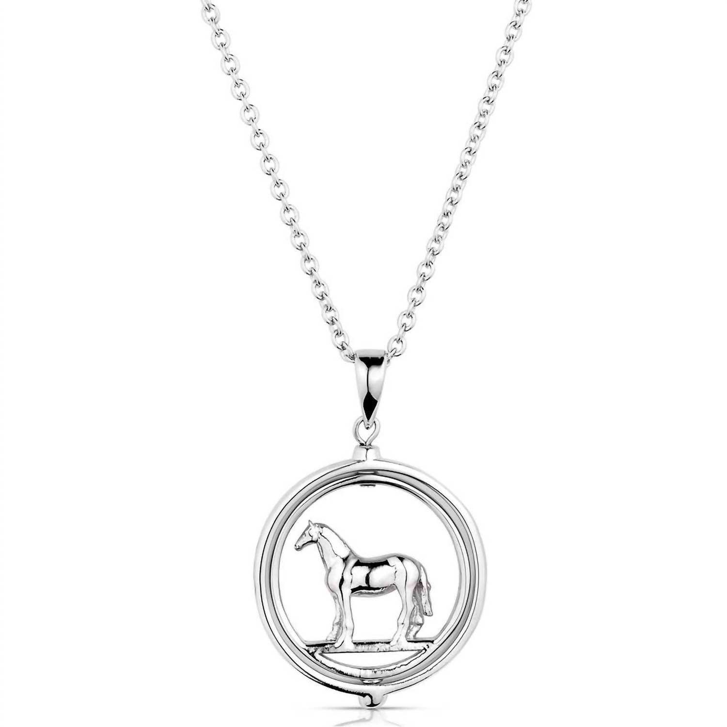Montana Silversmiths Women's Horses Of The World Necklace in silver - women's jewelry