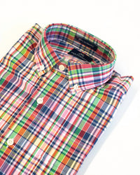 New England Shirt Company - Men's Authentic Madras Button Down Shirt