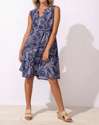Escape By Habitat - Regatta Rayon Leaves Paradise A-line Dress