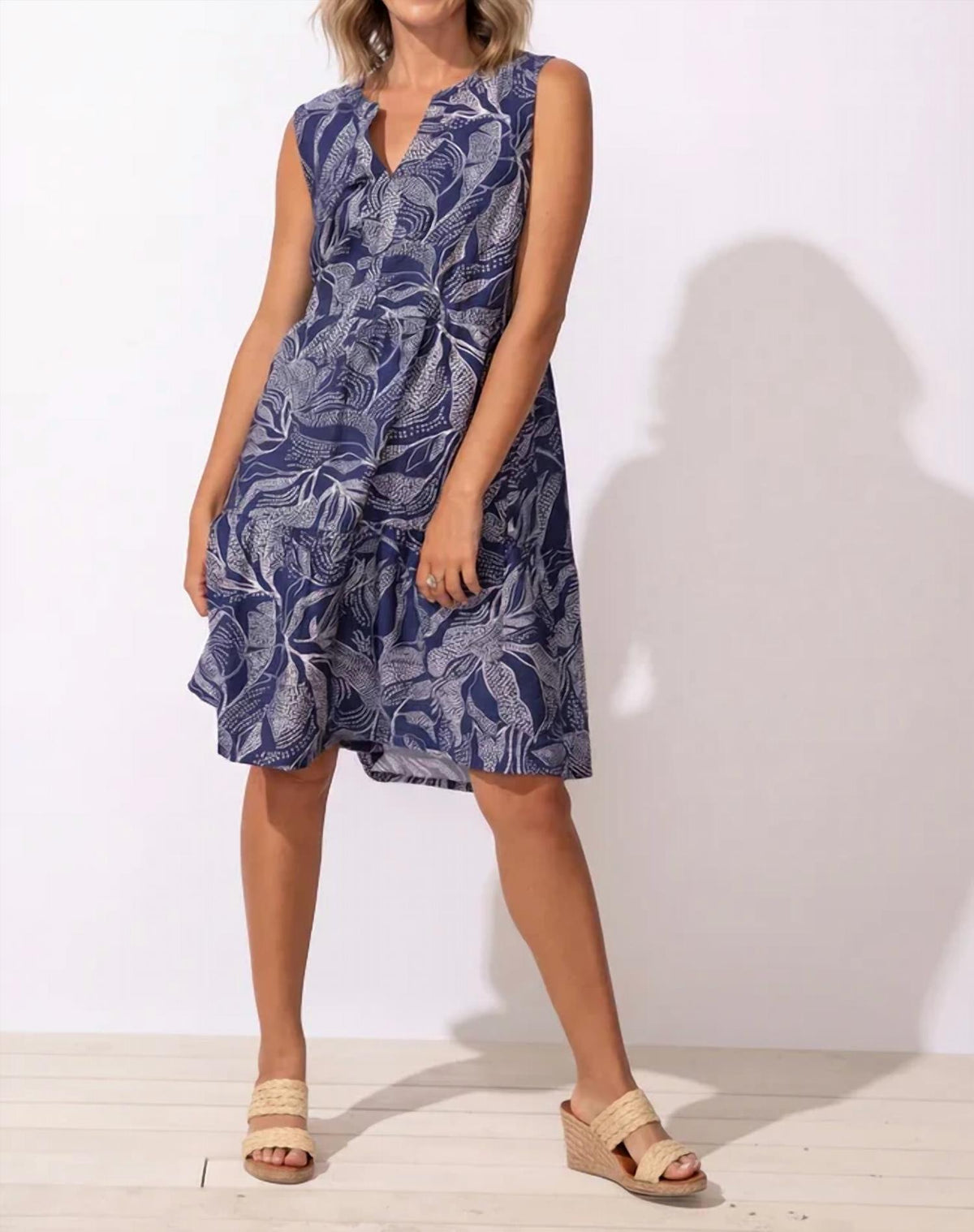 Escape By Habitat - Regatta Rayon Leaves Paradise A-line Dress