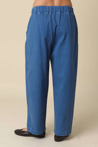 Olivaceous - Zoey Elastic-Waist Baggy Pants