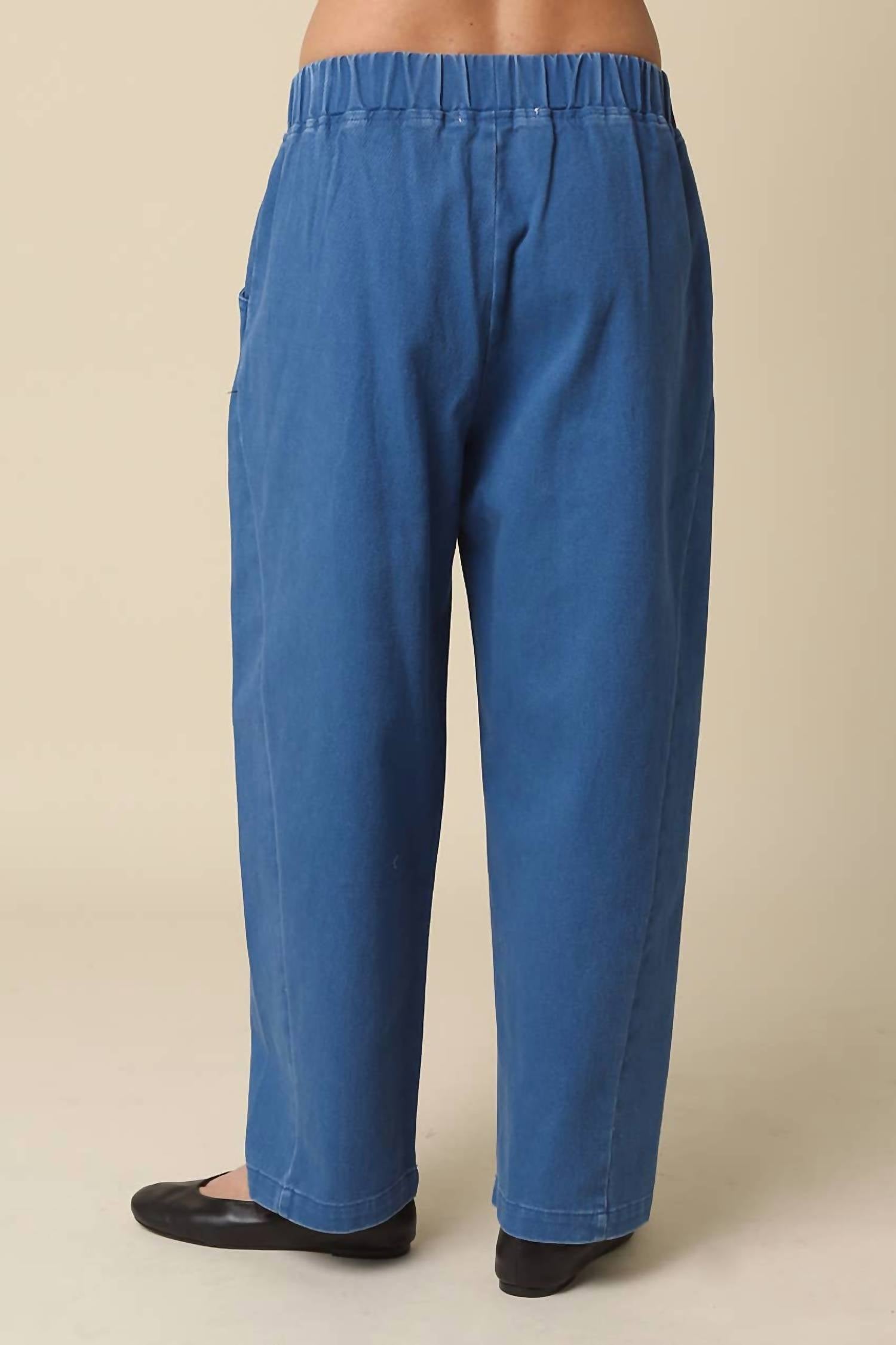 Olivaceous - Zoey Elastic-Waist Baggy Pants