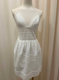 Baby Pink - Women's Eyelet Halter Dress