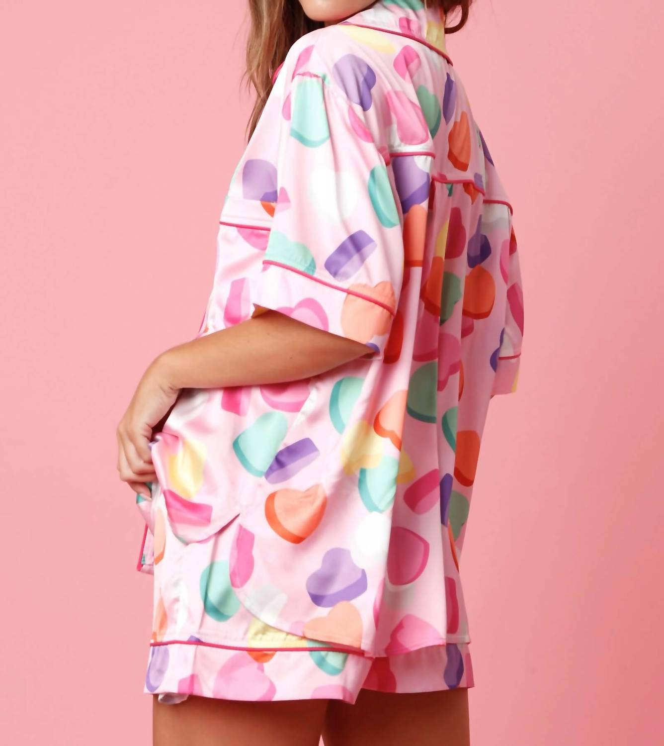 Peach Love - Conversation Heart Valentine Jammies