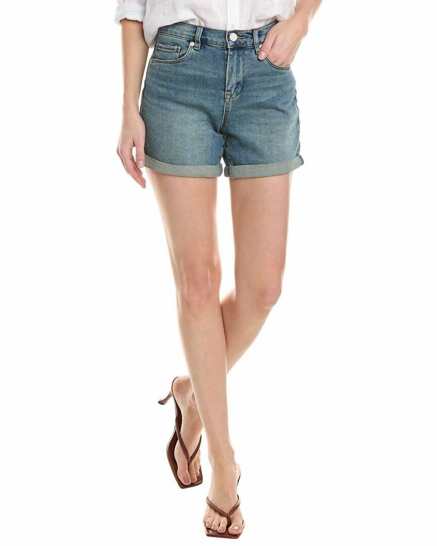 Blanknyc - Women's Clean Indigo Mom Shorts