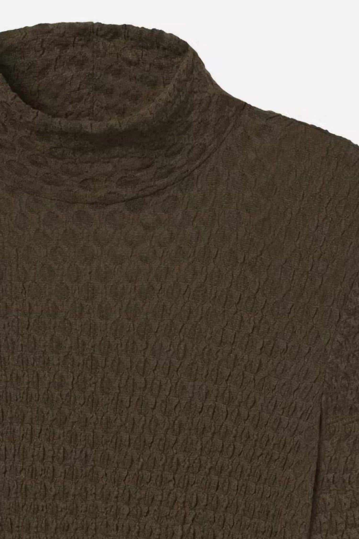 Frame - Mesh Lace Turtleneck Top