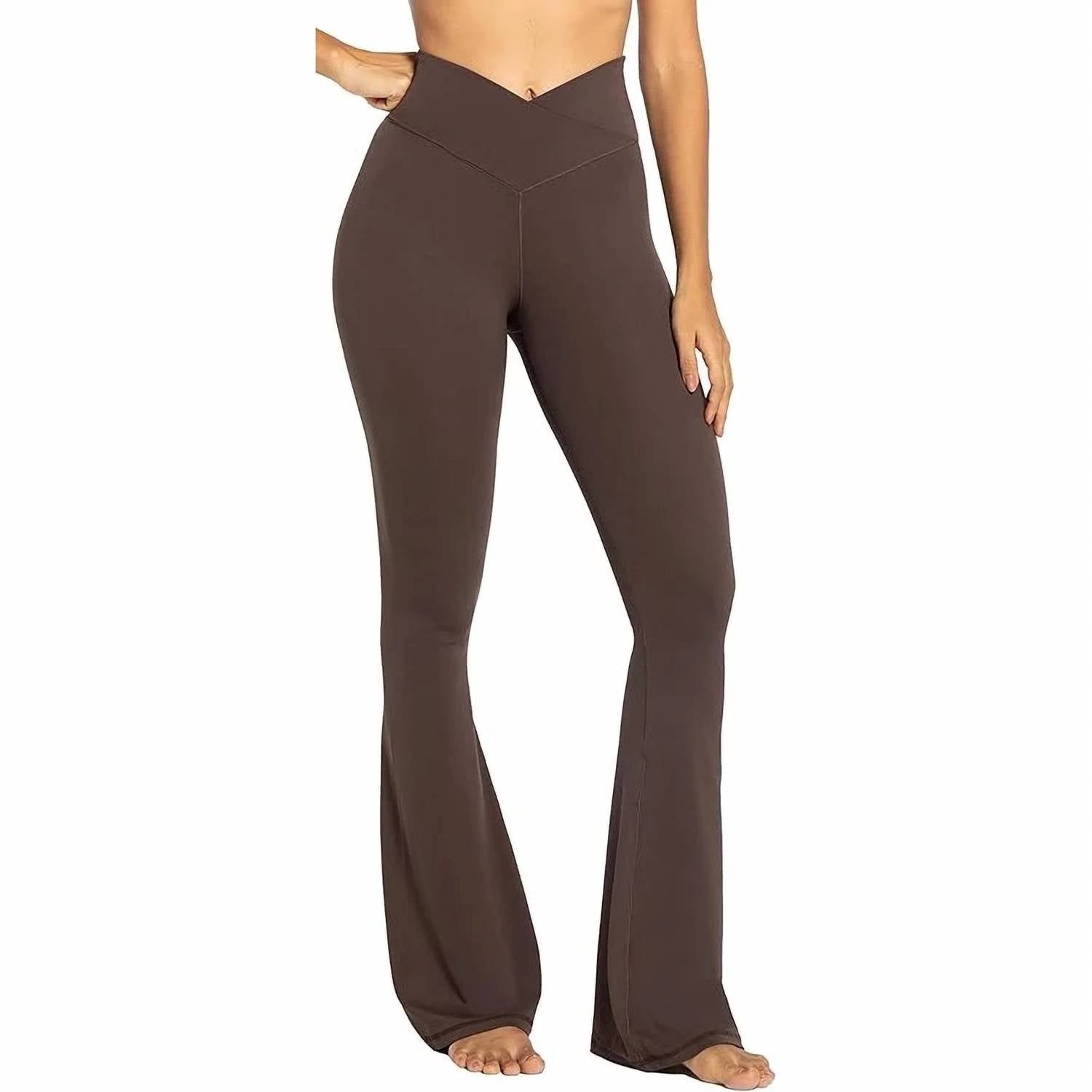Sunzel - High Waisted Tummy Control Wide Leg Flare Leggings