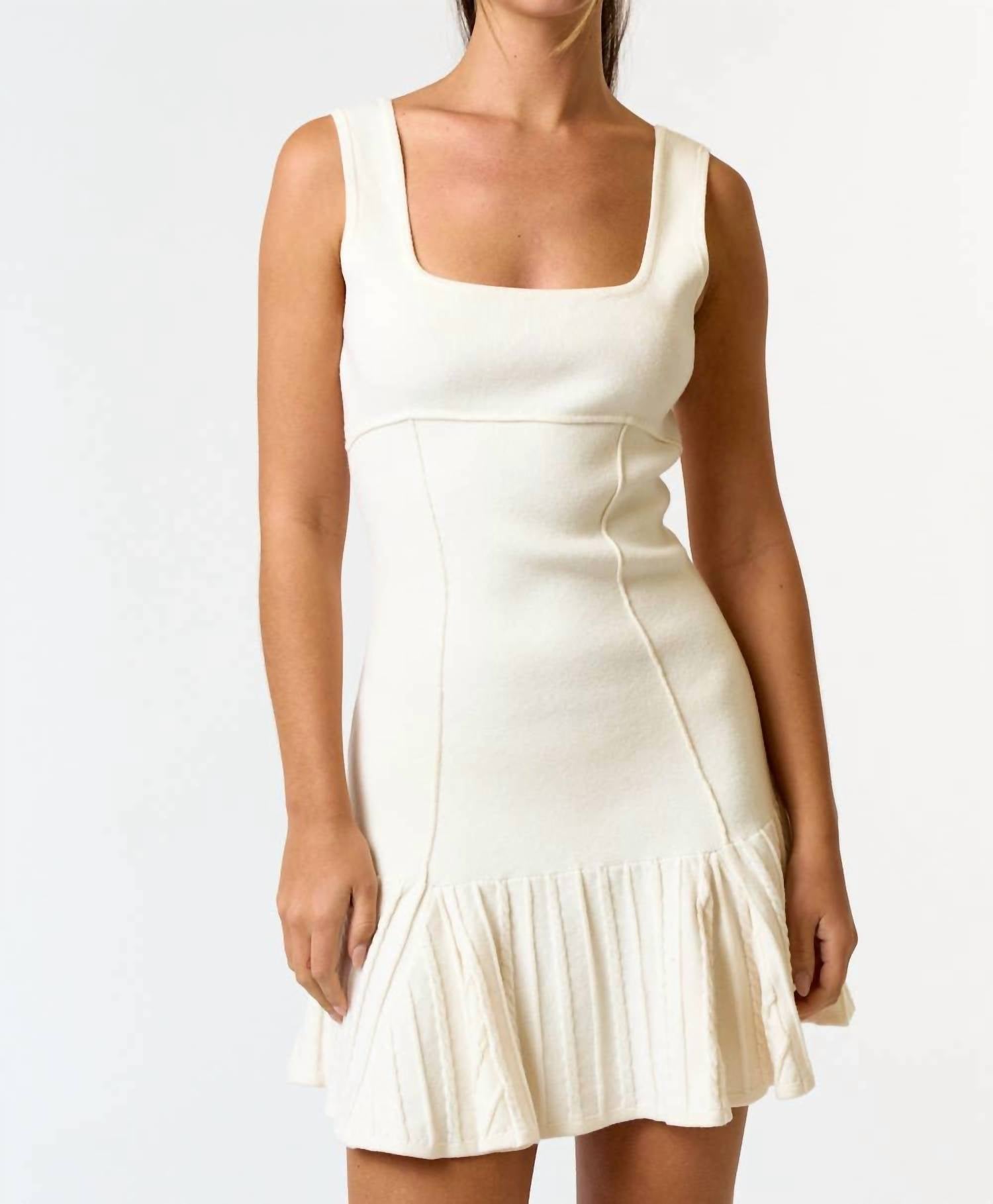Blue Blush - Tennis Sweater Dress