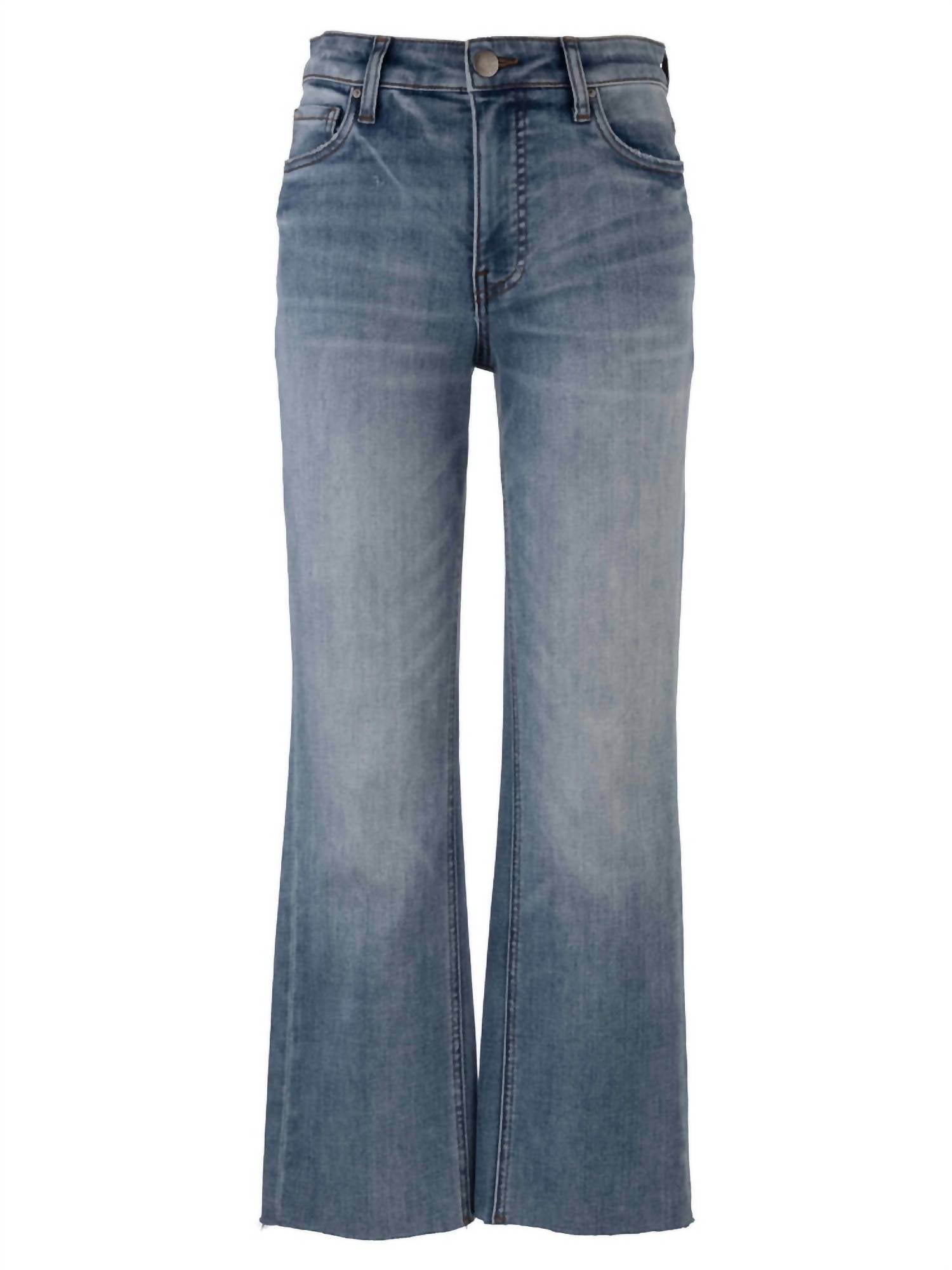 KUT FROM THE KLOTH Women's Kelsey High Rise Ankle Flare Jean in acceptance - women's jeans