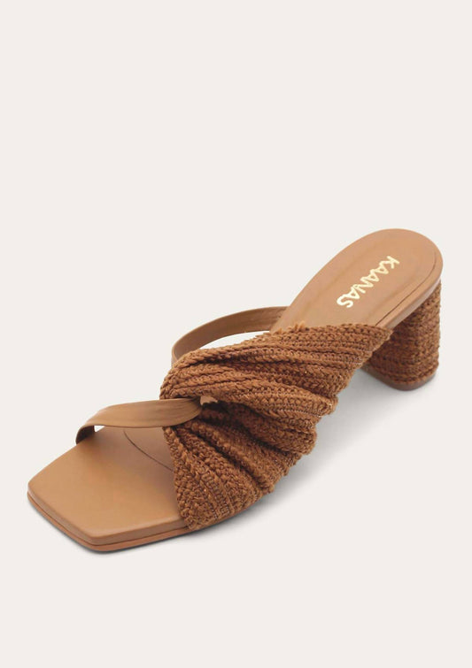 Kaanas - Women's Tenorio Asymmetrical Textured Heel Sandal