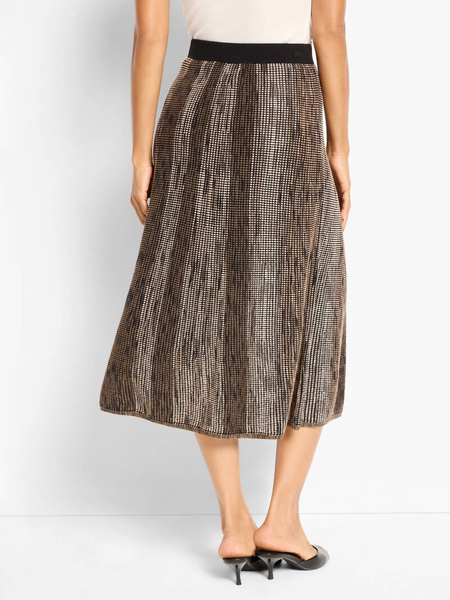 Nic + Zoe - Ombre Pixel Knit Midi Skirt