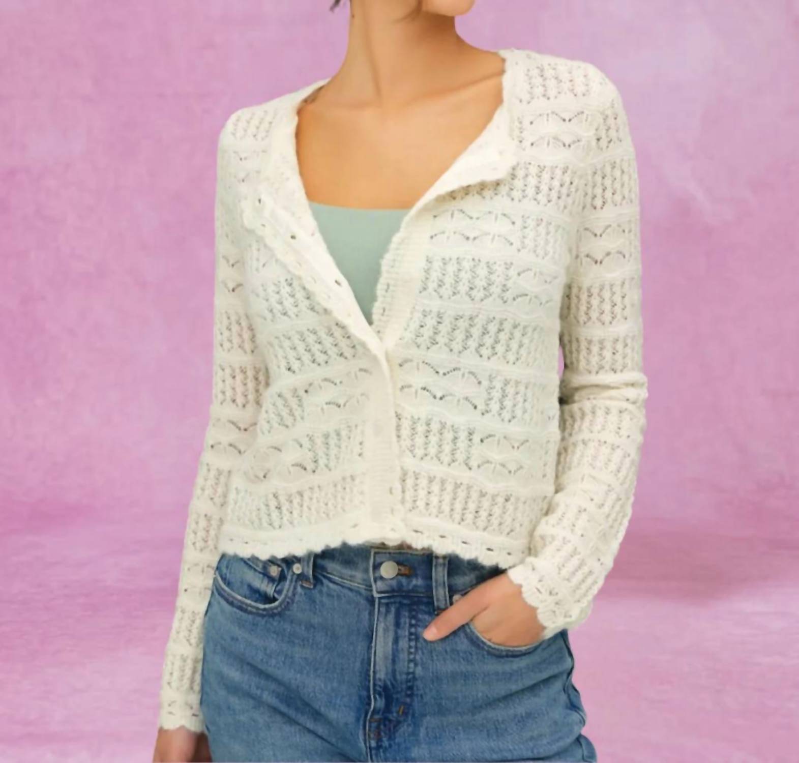 Be Cool - Crochet Knit Layering Cardigan