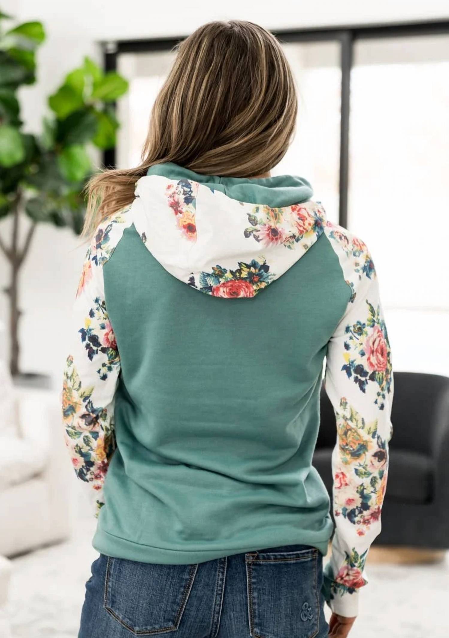 Ampersand Ave - Once & Floral Doublehood Sweatshirt
