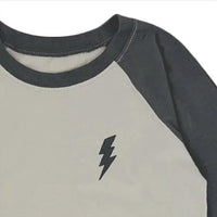 Tiny Whales - Boy's Bolt Long Sleeve Raglan Tee
