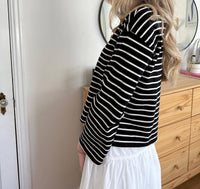Miou Muse - Aelin Striped Long Sleeve Top
