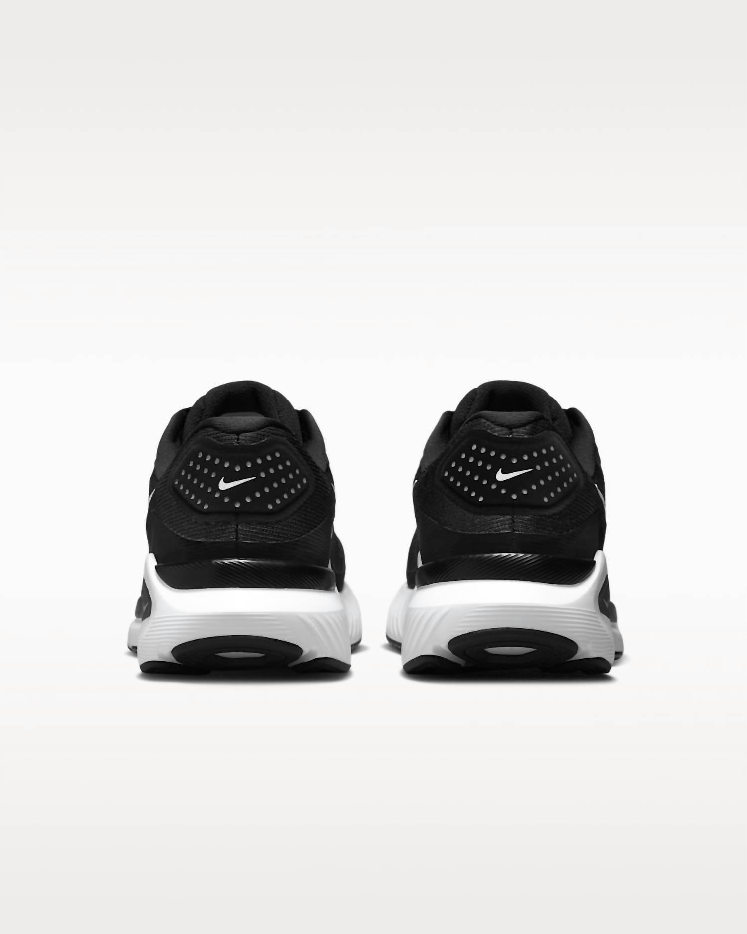 NIKE Women's Structure 26 Road Running Shoes in black cool grey metallic silver white - women's shoe - view 5