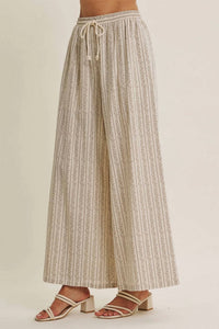 In February - Gentle Breeze Wide-leg Pants With Pockets